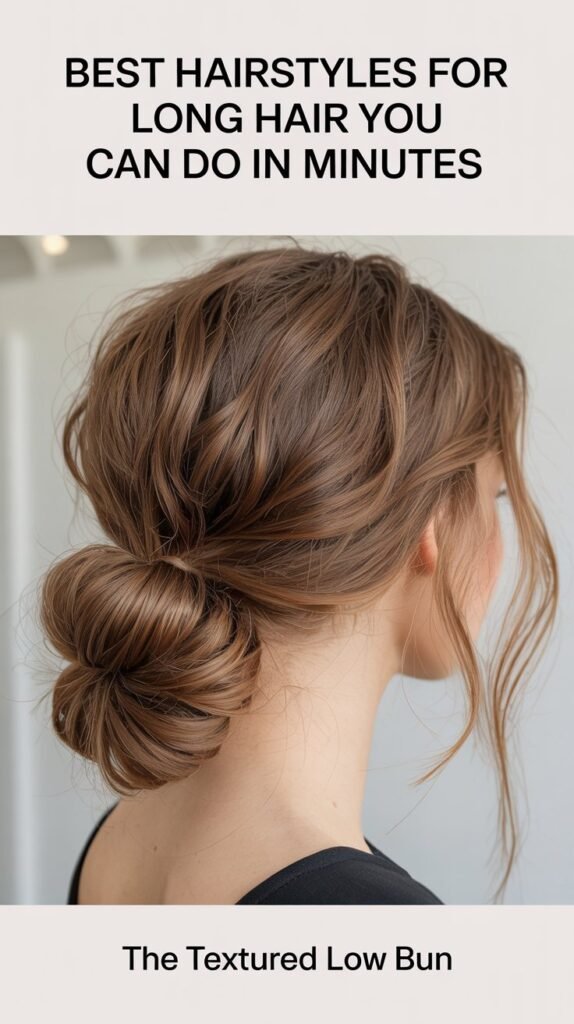 The Textured Low Bun