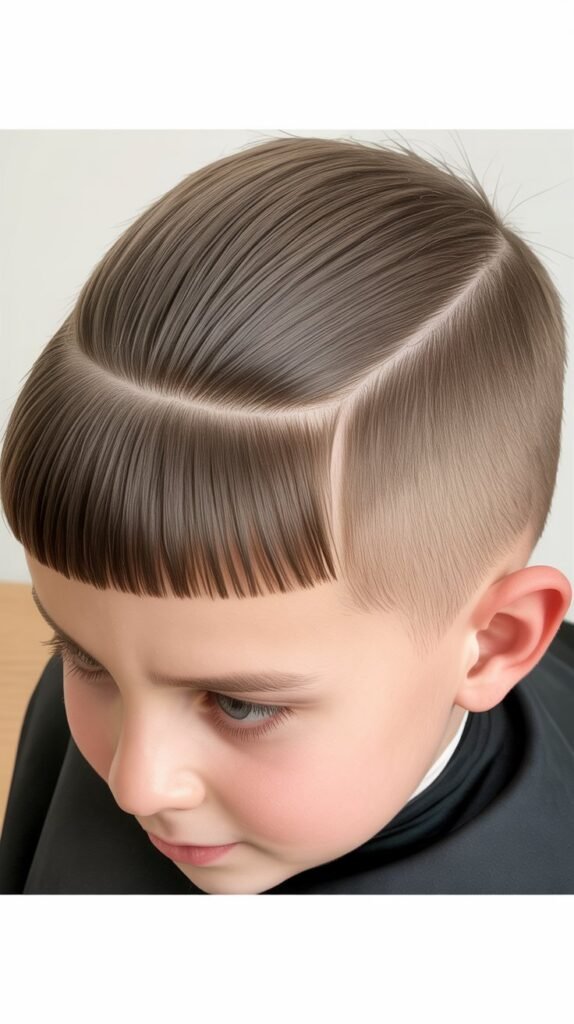 Blunt Fringe with Undercut