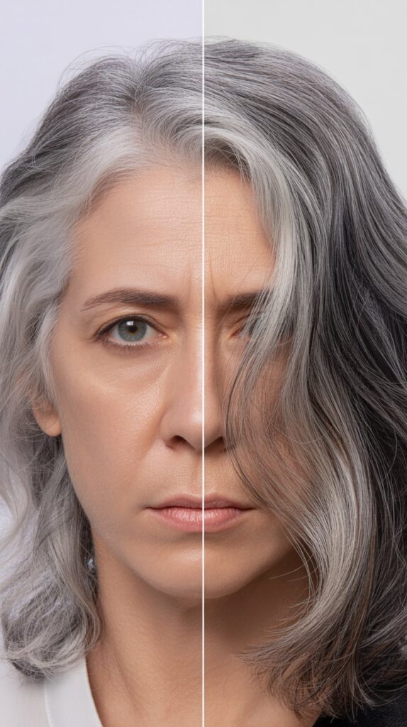 Addressing Common Gray Hair Concerns with Lowlights