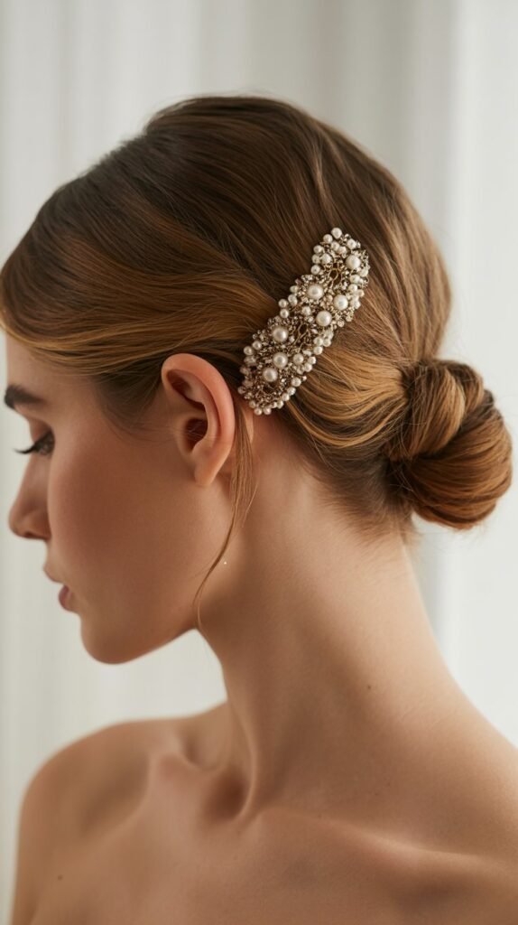 Pulled-Back with Statement Clip