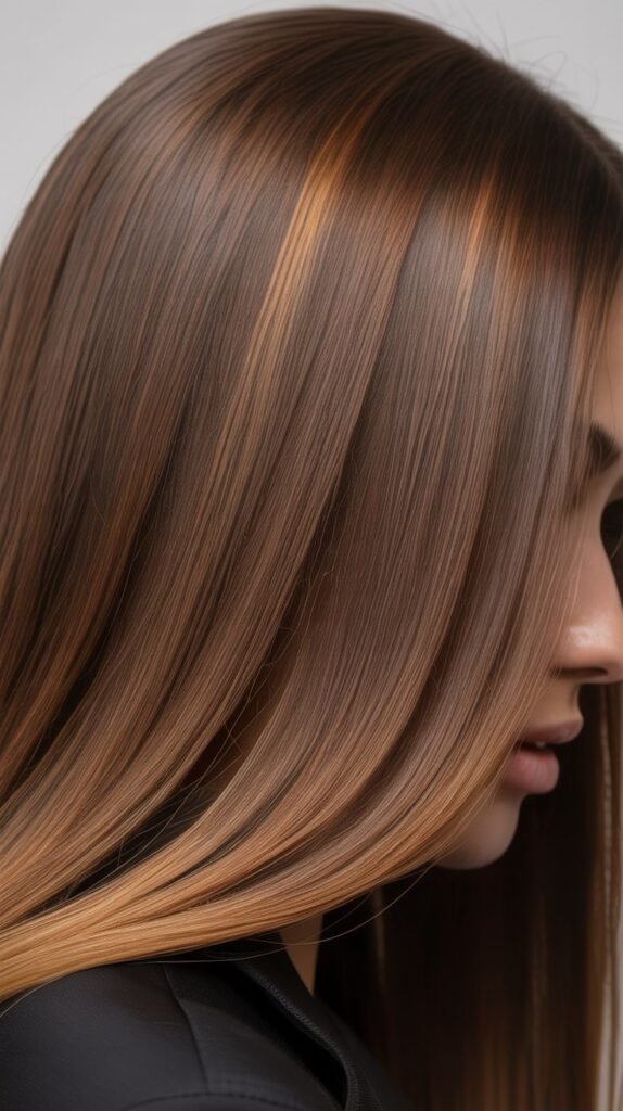 Root Shadow with Caramel Highlights