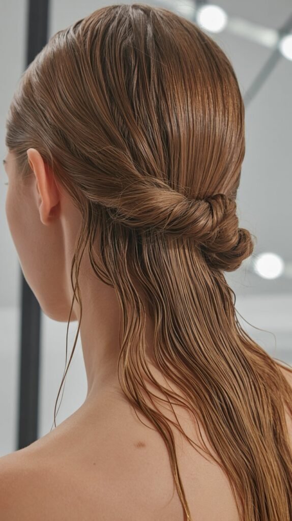 Twisted Half-Up Style