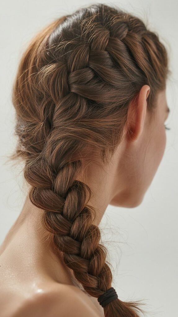Fishtail Braid Low Ponytail