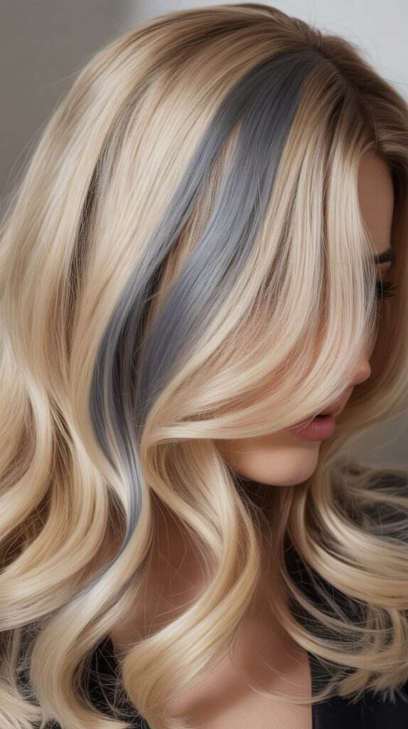 Pearl Blonde with Slate Lowlights