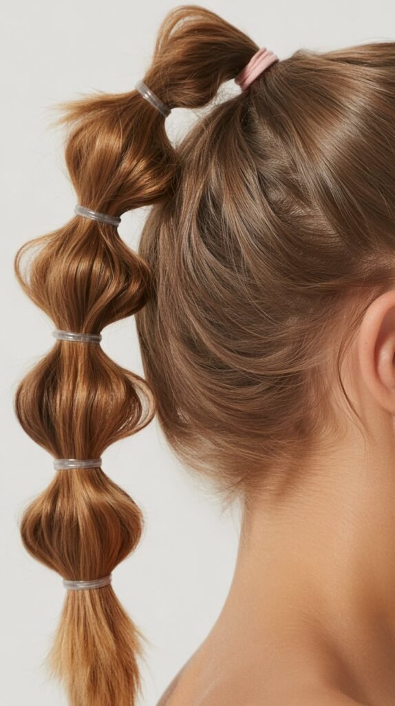 Bubble Braid Ponytail