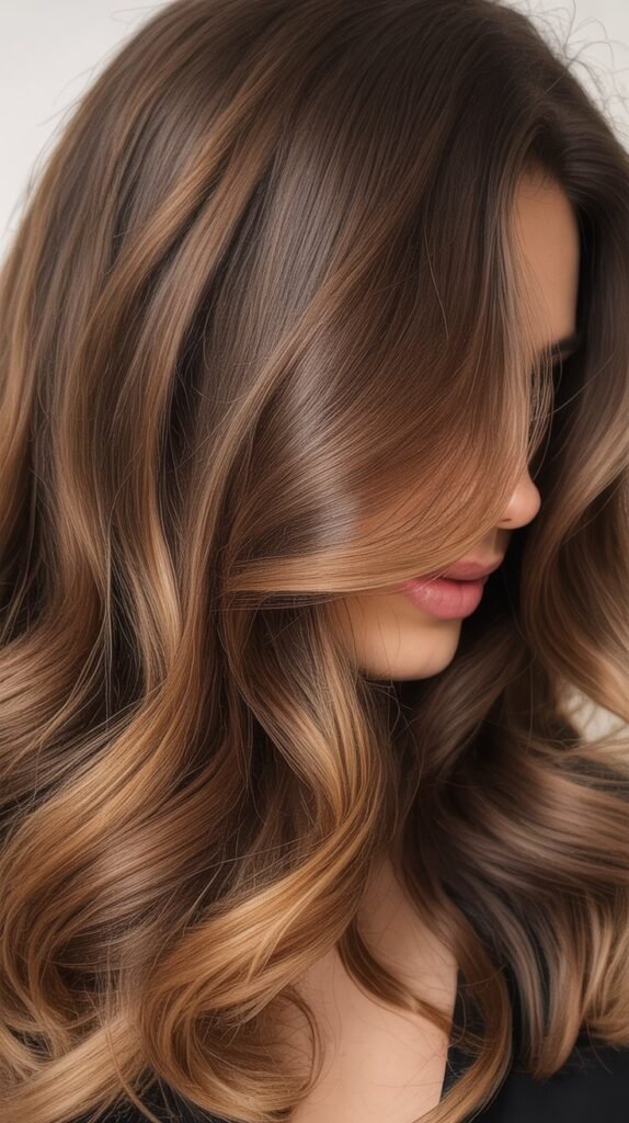 Caramel Balayage with Honey Blonde Touches