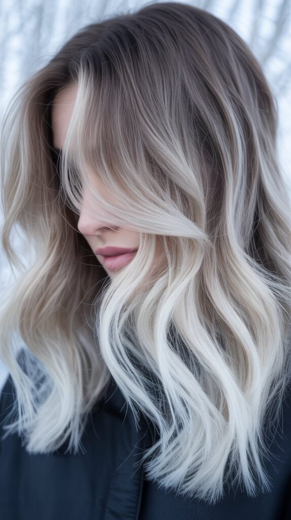 Icy Ash-Blonde Tips