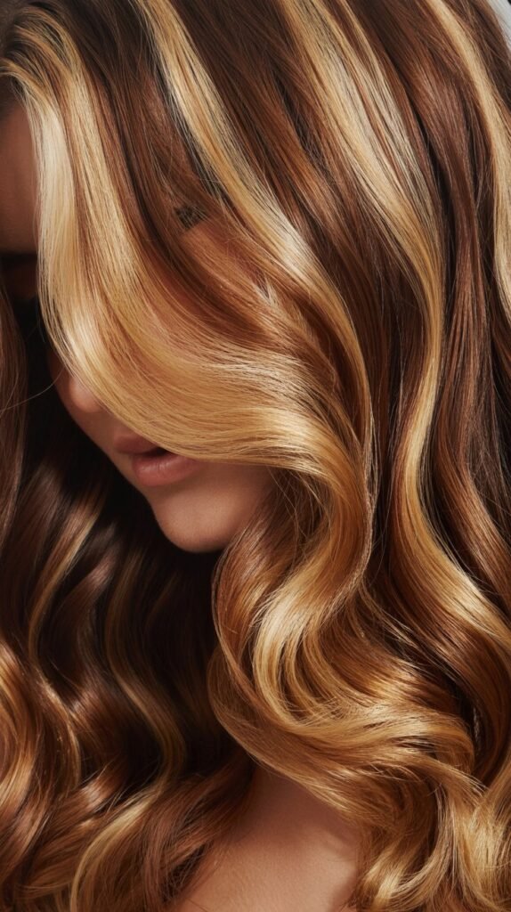 Warm Blonde and Brown Blend