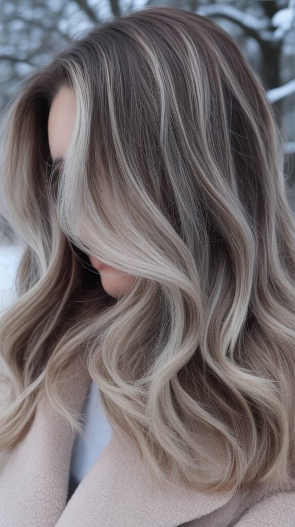Ash-Blonde Foilayage