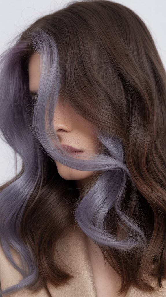 Slate Purple Under Espresso Brown