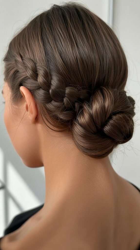 Braided Low Chignon