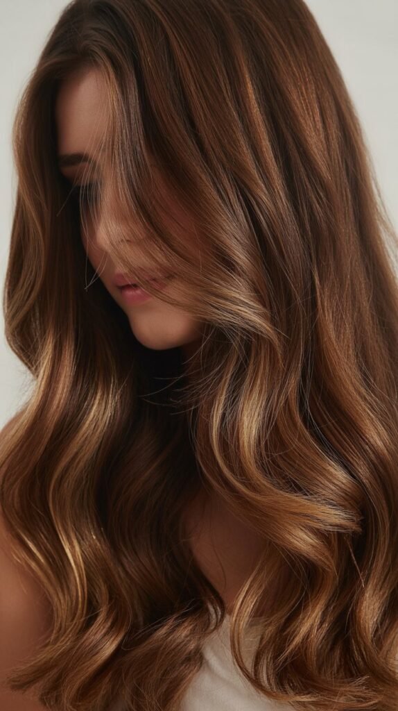 Caramel Balayage with Chocolate Lowlights