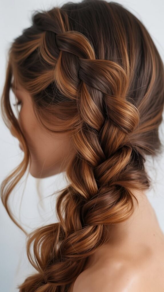 Chocolate Caramel Melt Braided Styles