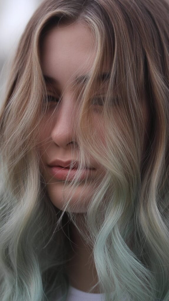 Ash Mint Under Dark Blonde