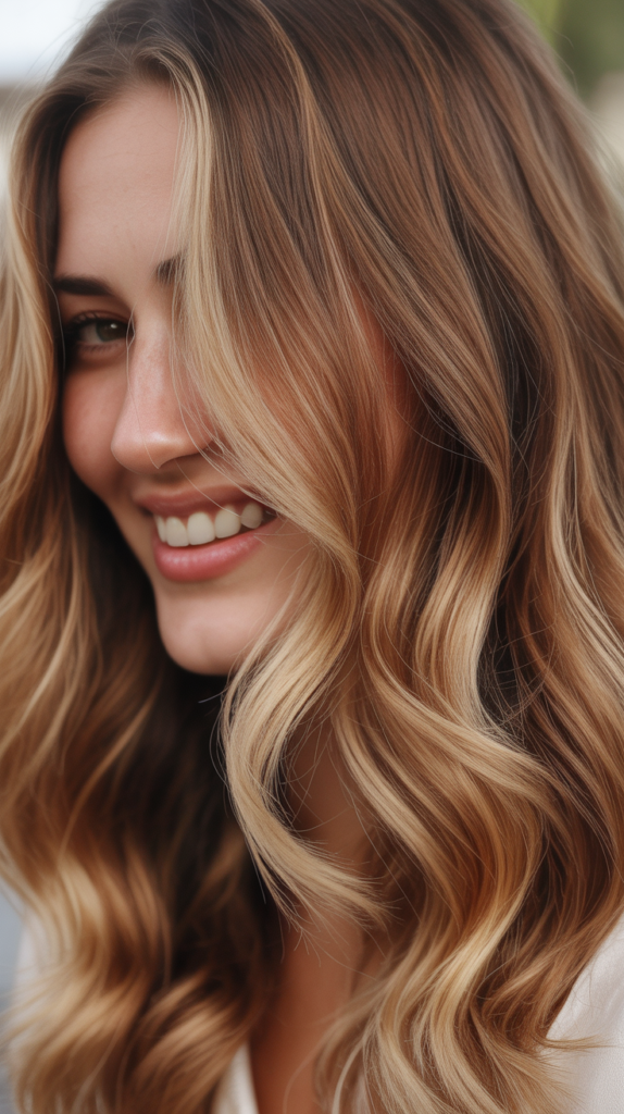 Blonde Babylights and Balayage Combination
