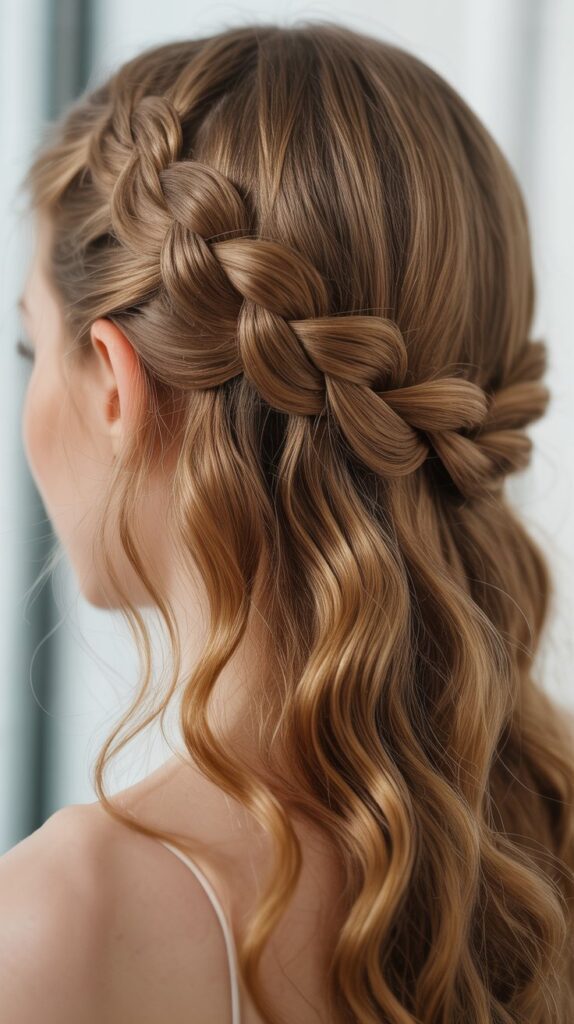 Top 27+ Half-Up Half-Down Prom Hairstyles 20 Rope Braid Half-Up Style
