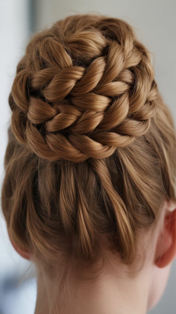 27 Elegant Greasy Hair Updo Hairstyles 13 The Rope Braid Bun