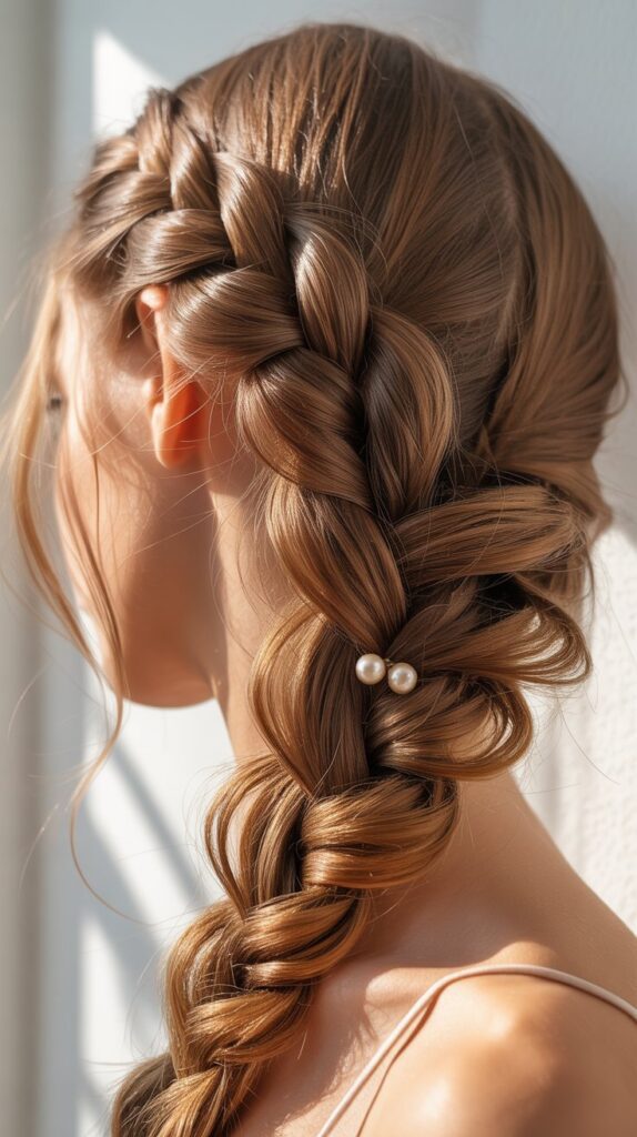 30 Cute Simple Hairstyles You Can Do in Under 5 Minutes 21 The Waterfall Braid