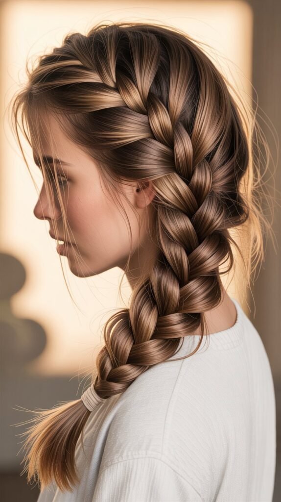 Classic Three-Strand Side Braid