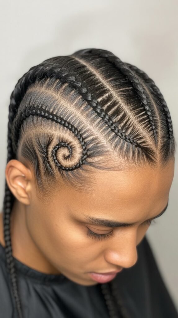 Cornrow Side Design