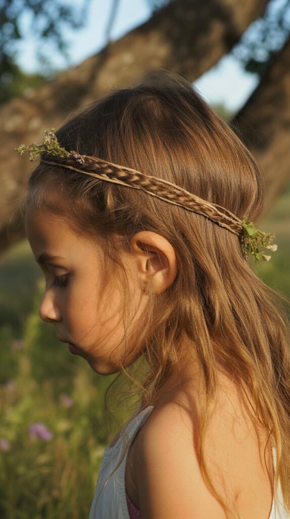 33 Adorable Kids' Hair Ideas That Keep Hair Out of the Face 6 Braided Headband