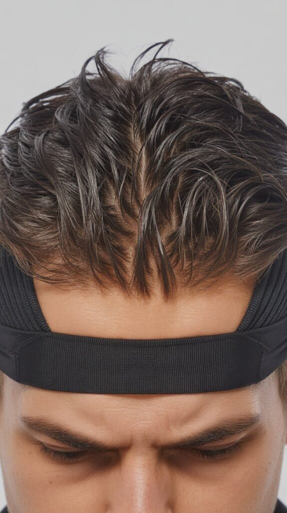 Faux Hawk with Athletic Headband