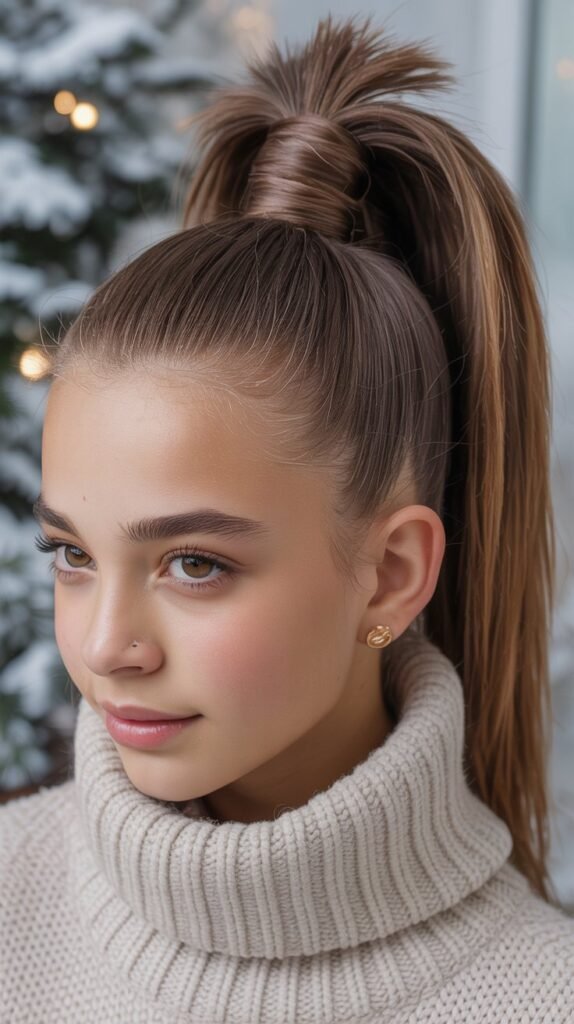 leek High Ponytail with Wrapped Base