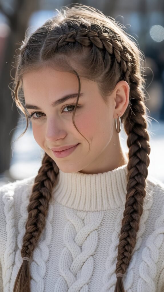 Double Dutch Braids (Boxer Braids)