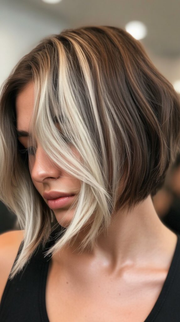 Choppy Bob with Money Piece Balayage