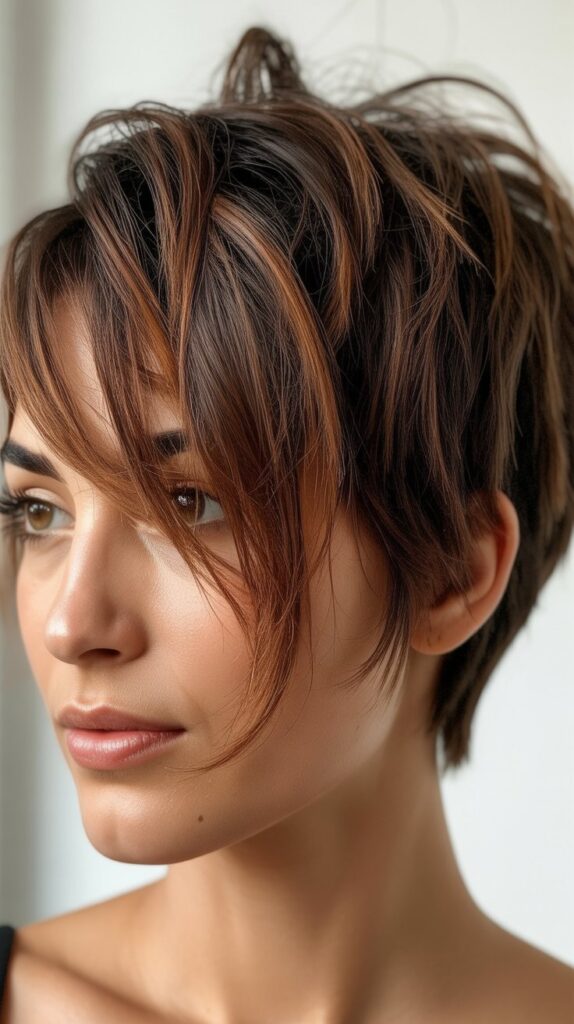 Messy Pixie for Thick Hair