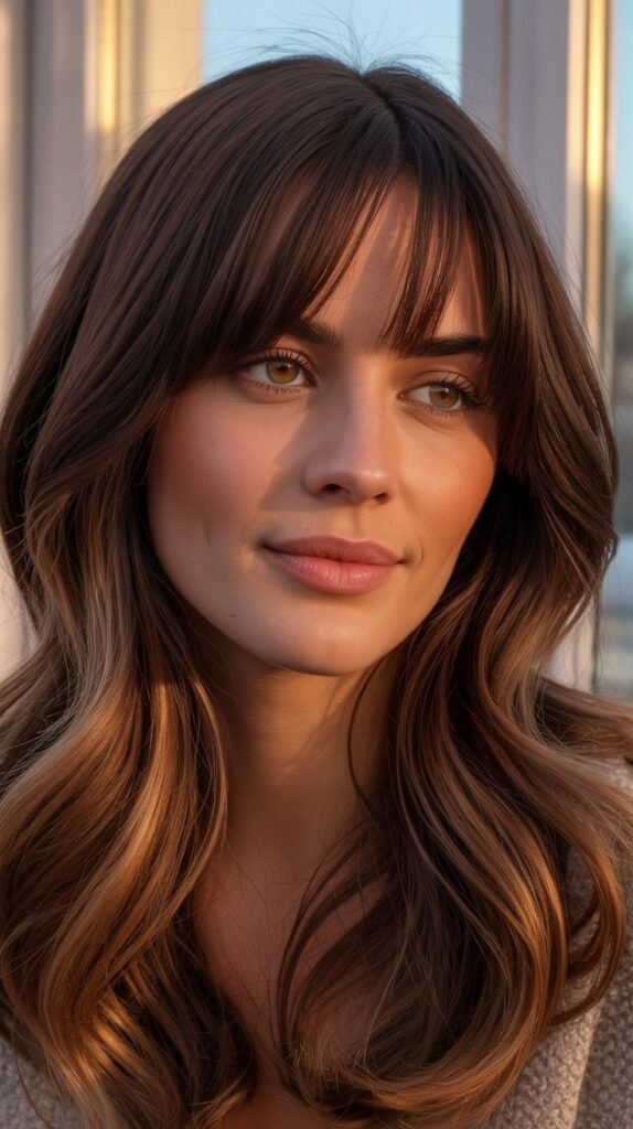 Mushroom Brown with Curtain Bangs