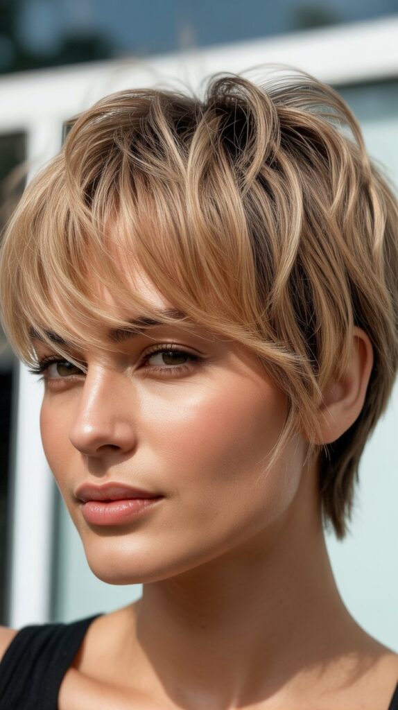 Messy Pixie for Fine Hair