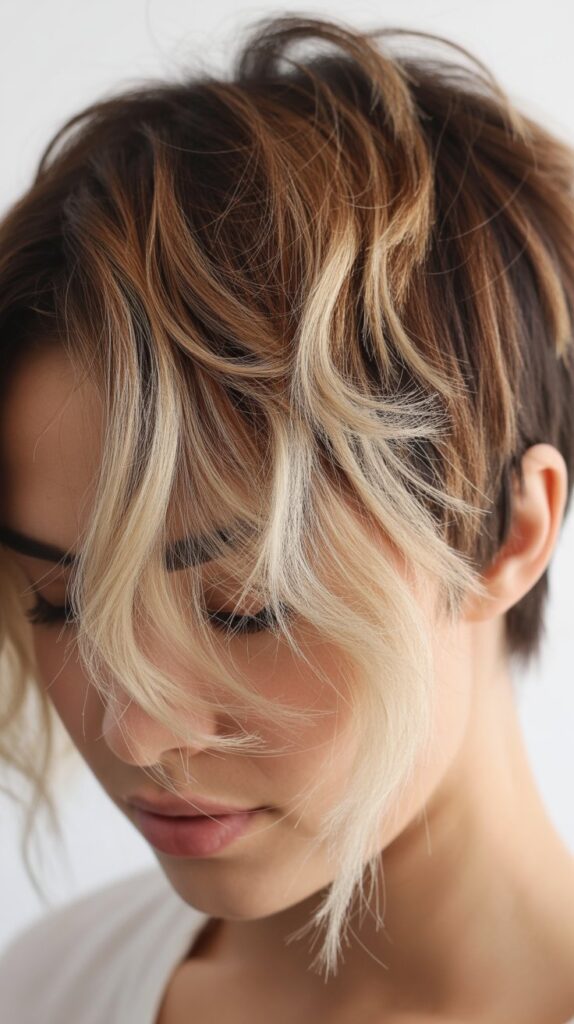 Messy Pixie with Ombre Color