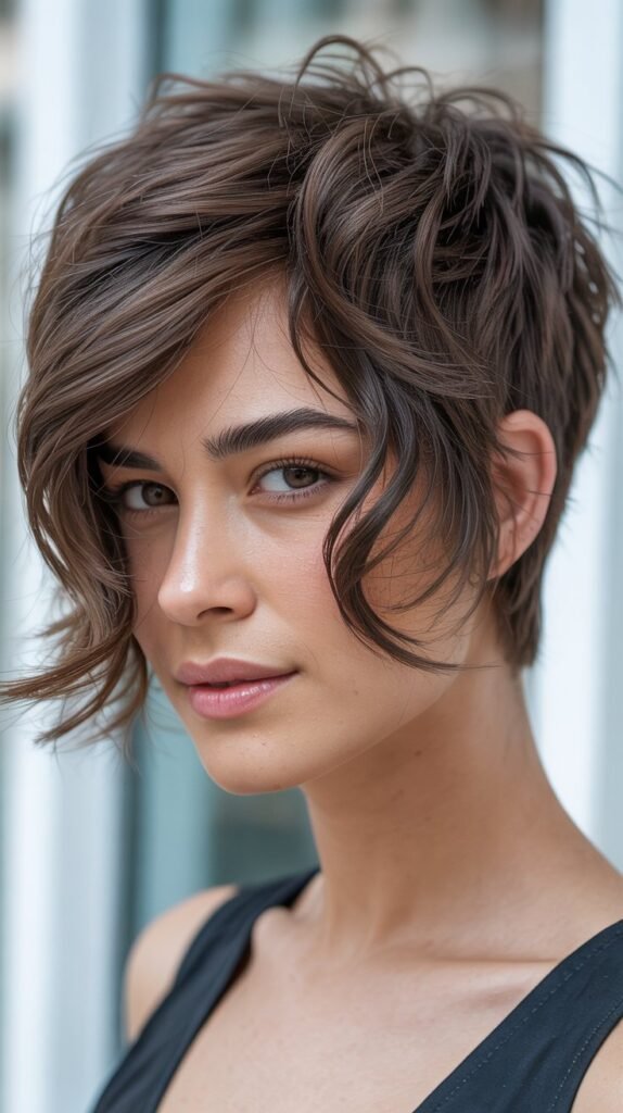 Choppy Pixie with Soft Waves
