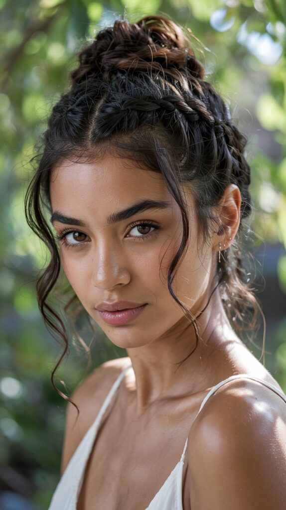 27 Trendy Winter Hair Braid Styles to Try 10 Braided Bun