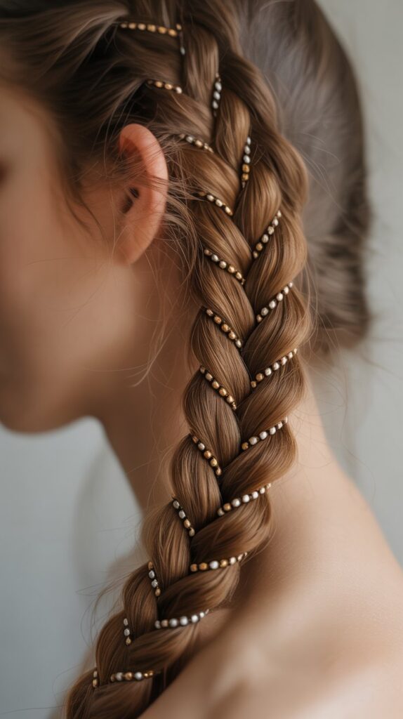 Side Braided Mohawk with Shaved Sides