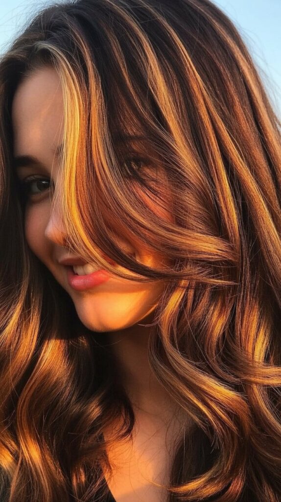 30 Caramel Highlights on Layered Brown Hair 19 Golden Caramel Highlights for Maximum Brightness