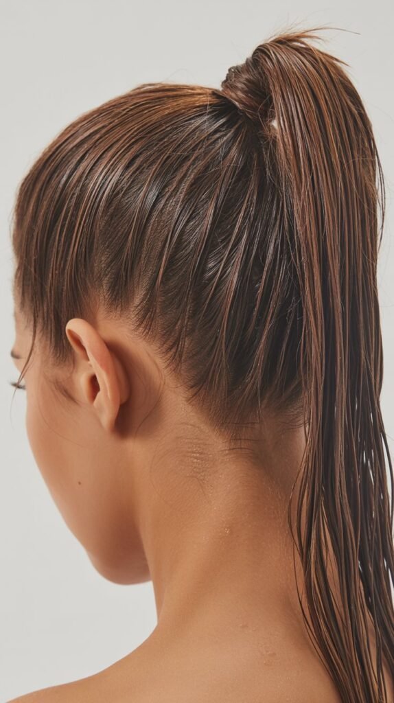 Textured High Ponytail