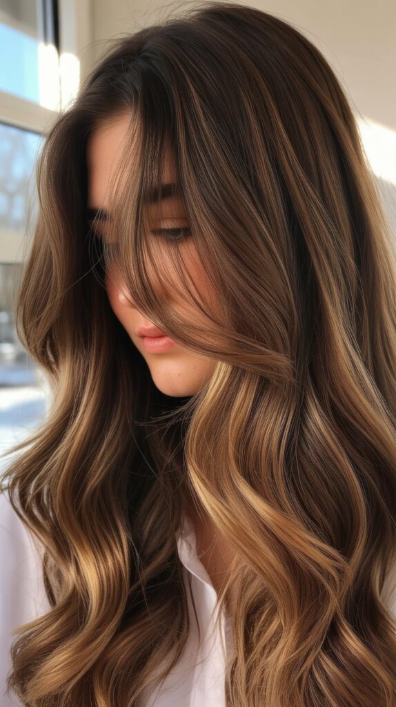 Best 27+ Elegant Winter Hair Colors for Brunettes 11 Toasted Almond Balayage
