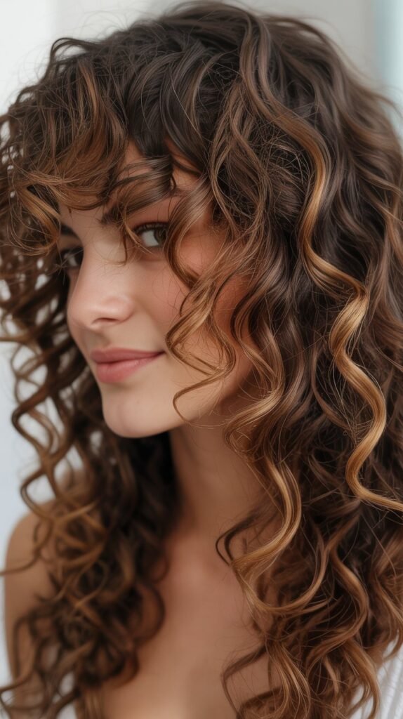 Caramel Highlights with Natural Root Blend