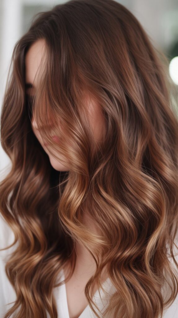 Best 27+ Elegant Winter Hair Colors for Brunettes 20 Chestnut Balayage