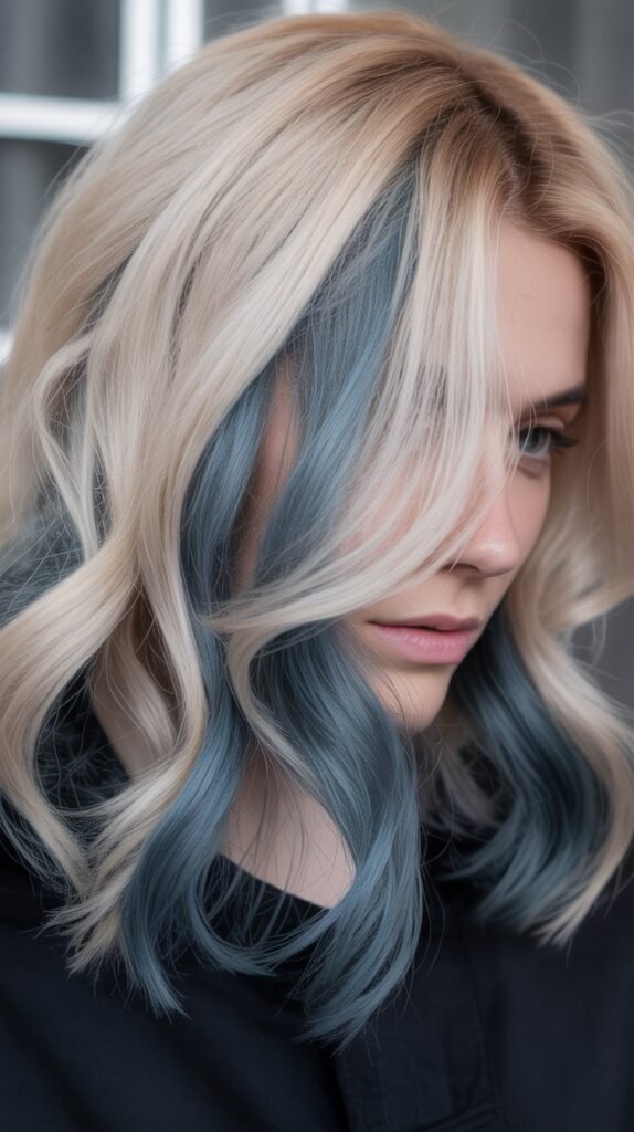 Ash Blue Beneath Platinum Blonde