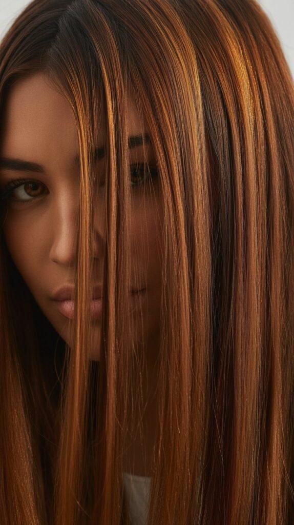  Honey Caramel Highlights on Medium Brown