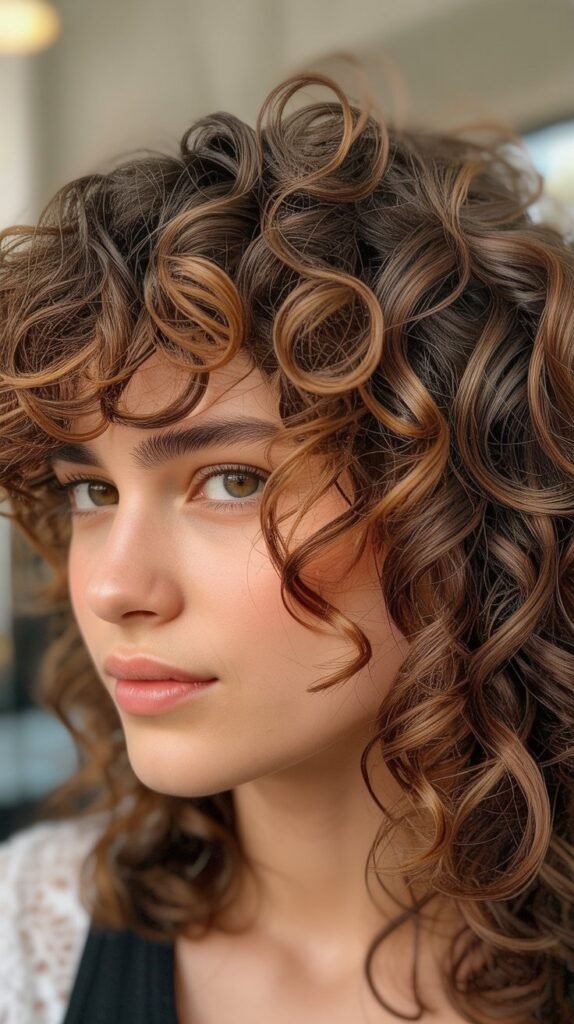 Curly Fringe Cut