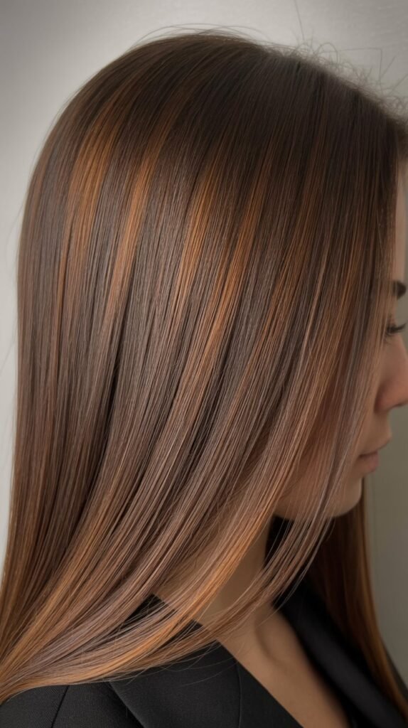 Caramel Highlights with Dark Brown Lowlights