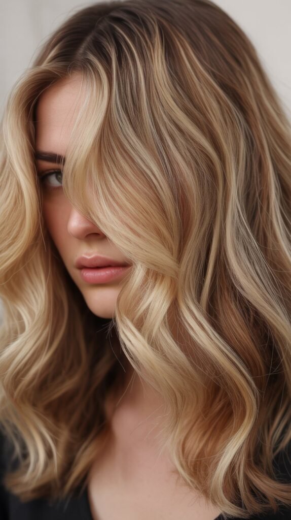 Cornsilk Blonde with Pecan Lowlights