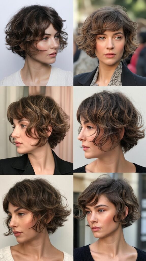 Choppy Layered Wavy Pixie