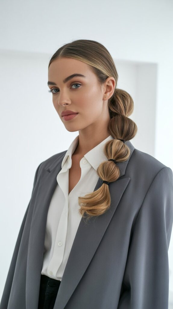 33 Chic Greasy Hair Hairstyles for Long Hair 30 Double Twisted Ponytail