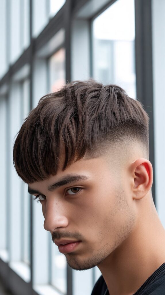 30+ Trendy Haircuts for Boys in 2025 You Won't Want to Miss 30 Textured Fringe with Fade