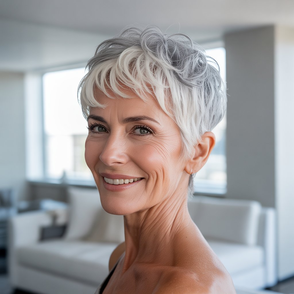 Short Cropped Cut with Texture